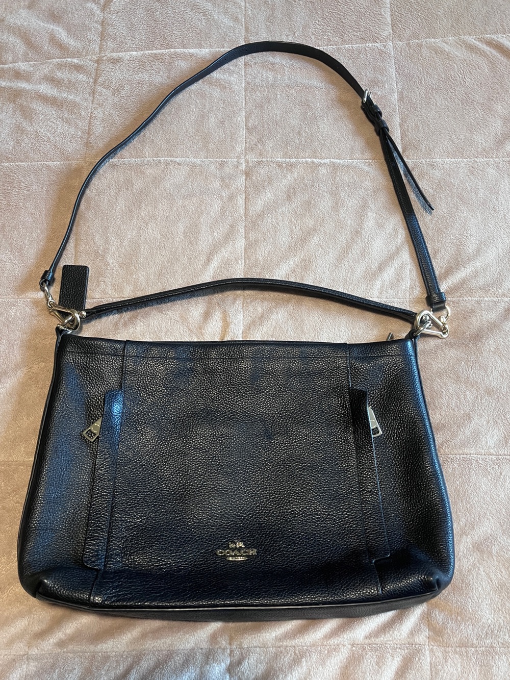 Coach Boutique Scout Convertible Hobo Pebble Leather 24770 - Gold Hardware